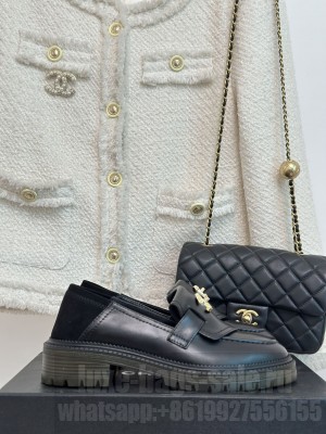 Chanel Calfskin 3cm Black Loafers 2023 033