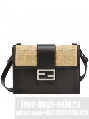 Fendi Flat Baguette Bag 7VA524 Black