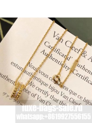 Van Cleef & Arpels Crystal Necklace 38 Gold 2020 Collection