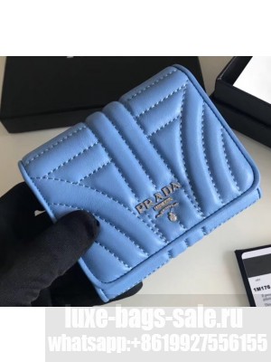 Prada Leather Trifold Compact Wallet 1M0176 02