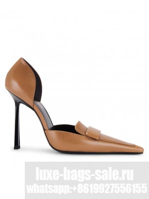 Saint Laurent Women's D'orsay Pumps In Smooth Leather Coffee