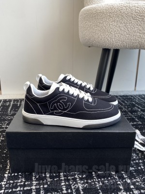 Chanel Cotton Sneaker G46076 Black 2025