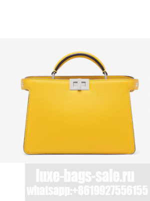 Fendi Peekaboo ISeeU XCross leather bag 7VA582A Yellow