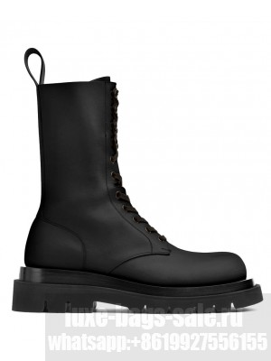 Bottega Veneta Women's Lug Lace-Up Boot Black