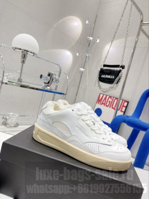 Jil sander Low-top leather sneakers White