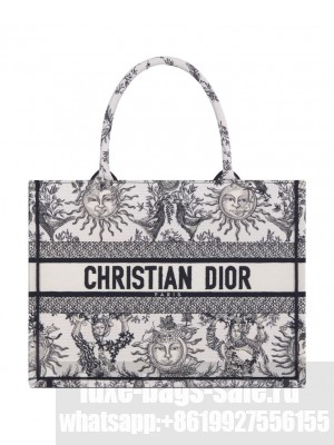 Christian Dior Medium Dior Book Tote Black