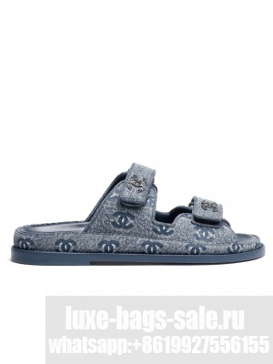 Chanel Women's Mules G45507 Blue