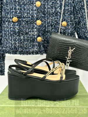 Gucci Signoria 7.5cm Platform Sandals Black