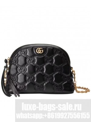 Gucci Matelasse Leather Shoulder Bag 702229 Black