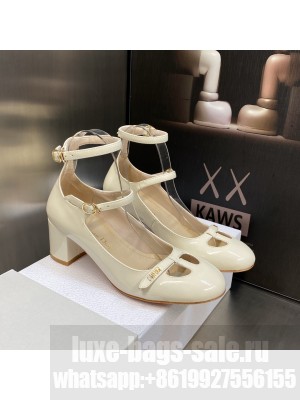 Christian Dior AIME DIOR PUMP 7.5CM White Patent Calfskin
