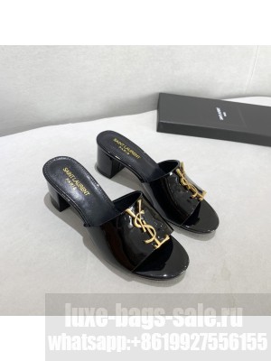 Saint Laurent YSL Patent Leather Mules 5cm 03 2021 Collection