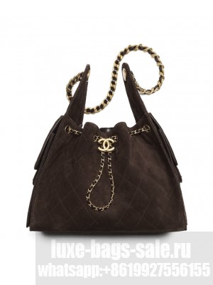 Chanel 25 Small Handbag AS5293 Dark Coffee