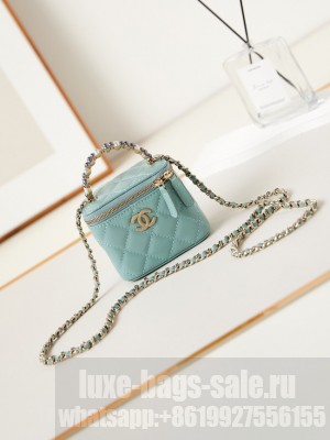 CHANEL NANO CLUTCH WITH CHAIN AS3965 BLUE