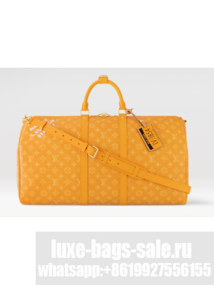 Louis Vuitton 57th Street NYC Keepall Bandouliere 55 EXCLUSIVE M13186 Yellow