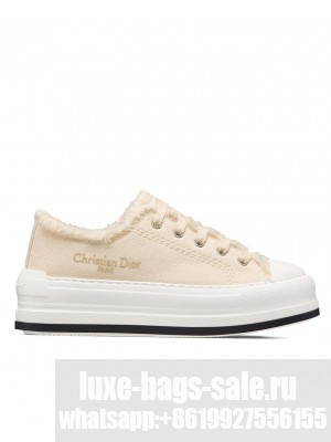 Christian Dior Women's Walk'n'Dior Platform Sneaker Cream