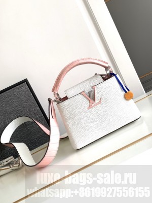 Louis Vuitton Capucines Mini M96498 white&pink