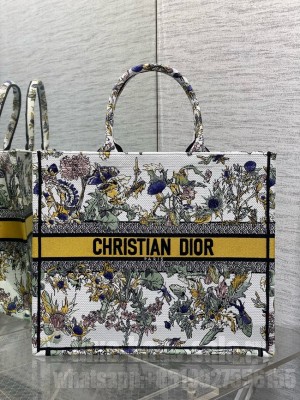Large Dior Book Tote Embroidery Embroidery M1286ZEDX-3
