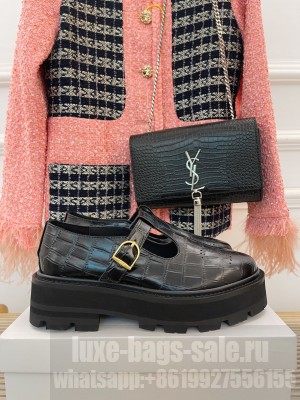 CELINE 4CM Platform Mary Jane Black