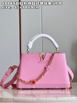 Louis Vuitton Capucines BB M21043 Rose Chamallow Pink