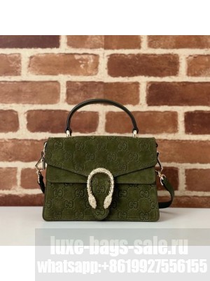 GUCCI DIONYSUS MINI TOP HANDLE BAG 813400 Dark green