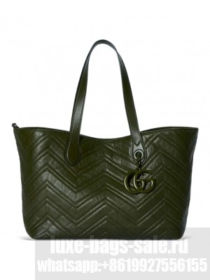 Gucci GG Marmont Medium Tote Bag Green