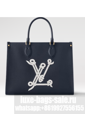 Louis Vuitton OnTheGo MM M24834 Navy Blue