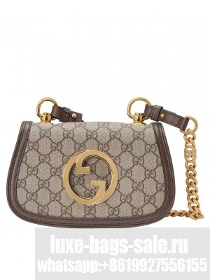 Gucci Blondie Mini Shoulder Bag 724645 Dark Coffee