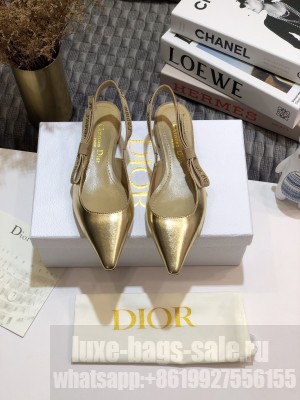 CHRISTIAN DIOR J'ADIOR SLINGBACK BALLERINA FLAT 06 GOLD