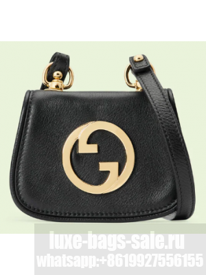 Gucci mini Blondie card case wallet 698635 black