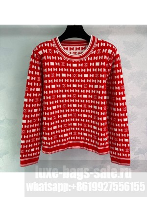 Chanel Wool Sweater CH121714 Red 2024