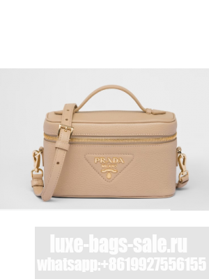 Prada Leather mini-bag 1BH202 Sand Beige