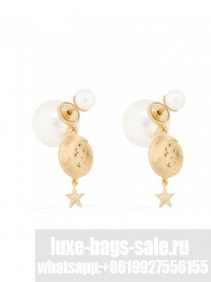 Christian Dior Tribales Earrings Golden