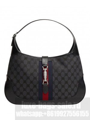 Balenciaga Hacker Small Hobo Bag In Jacquard Canvas Black
