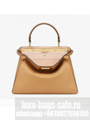 Fendi PEEKABOO ISEEU MEDIUM leather bag 70193 apricot