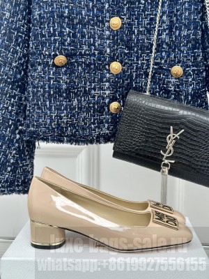Miss Dior 4cm Pump Nude Patent Calfskin 