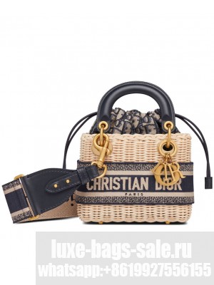 Christian Dior Mini Lady Dior Bag Dark Blue