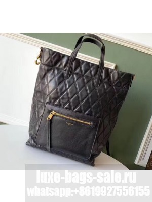 Givenchy Shopper Tote Backpack Bag in Diamond Quilted Leather Black