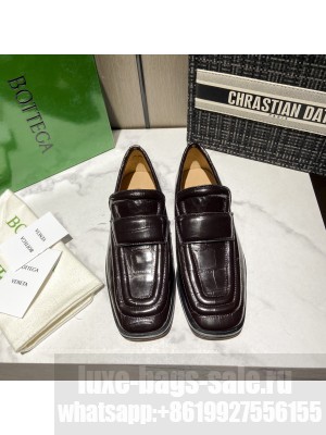 Bottega Veneta Loafers in White Crocodile Calfskin Brown 2021 Collection
