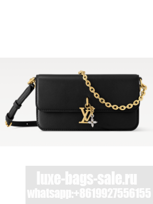 Louis Vuitton NEW Wallet On Chain LV Bloom M14581 black