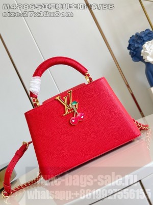Louis Vuitton Capucines BB M25089 red