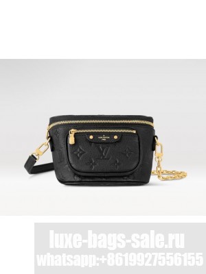Louis Vuitton Mini Bumbag Original Leather Bag M46917 Black
