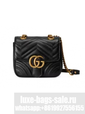 Gucci GG Marmont mini shoulder bag 739682 black