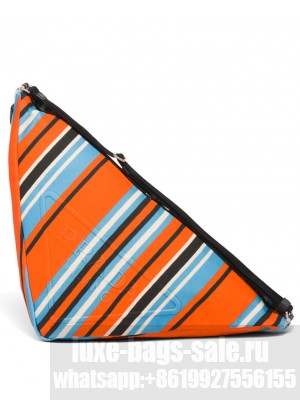Prada Printed canvas Prada Triangle Bag 2VY007 Orange