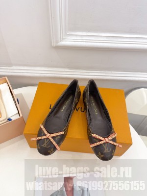 Louis Vuitton New LV Remix Nina Flat Ballerina Monogram Brown