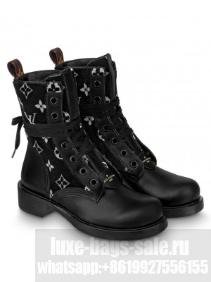 Louis Vuitton Women's Metropolis Flat Boots 1A95ZC Black