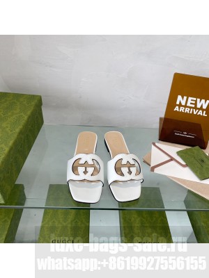 Gucci Women's Interlocking G cut-out slide sandal Collection 05