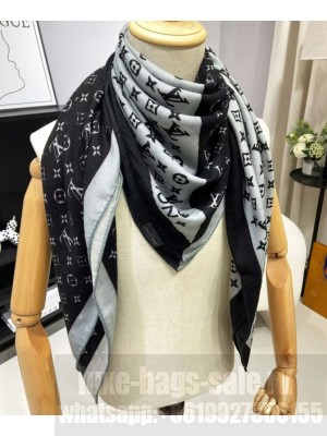 Louis Vuitton Women's Monogram Duogram Scarf Black