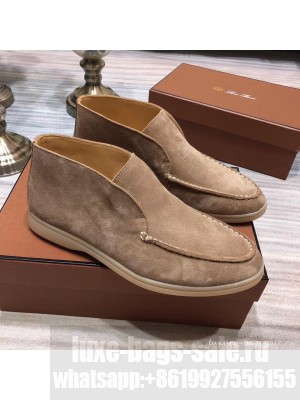 Loro Piana Open Walk Suede Booties