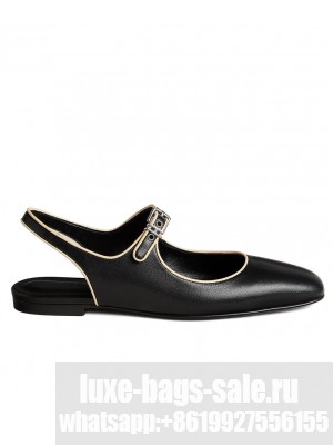 Hermes Women's Kleo Slingback Black