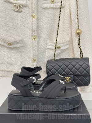Chanel Sandals denim black G46108 2025